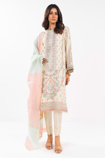 AlKaram | Festive Summer 25 | FC-3A-25-Cream