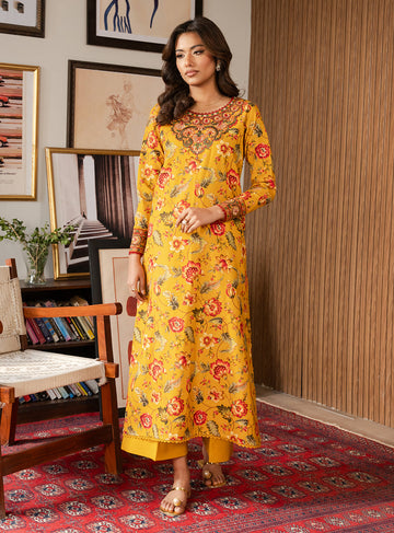 Faiza Faisal | Lumiere Winter Pret | SUNLIT PETAL
