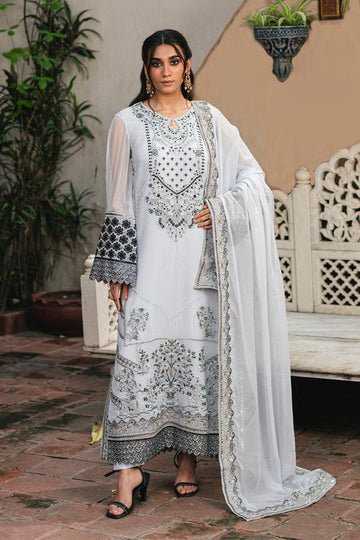 Maryum N Maria | Gulnaar Formals | 3 Piece Embroidered Chiffon LILIYA - FSU5657