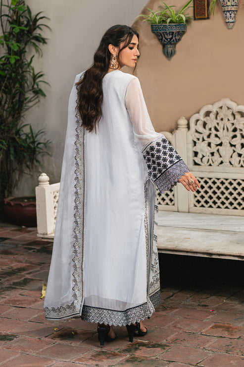 Maryum N Maria | Gulnaar Formals | 3 Piece Embroidered Chiffon LILIYA - FSU5657