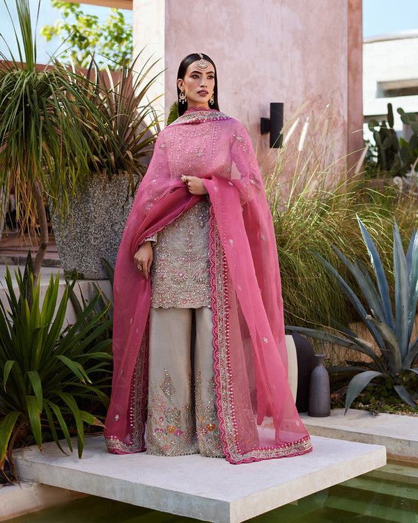 Faiza Saqlain | Aurnia Spring Festive Edit 24 | Rosaline - Hoorain Designer Wear - Pakistani Ladies Branded Stitched Clothes in United Kingdom, United states, CA and Australia