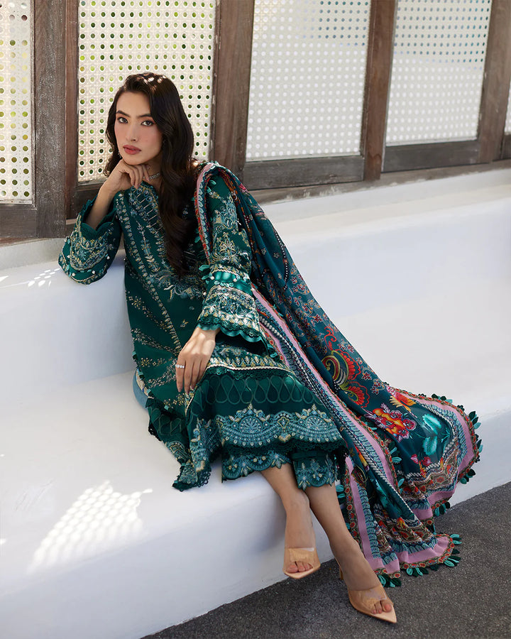 Faiza Saqlain | Liliana Luxury Lawn 24 | Milena - Hoorain Designer Wear - Pakistani Ladies Branded Stitched Clothes in United Kingdom, United states, CA and Australia