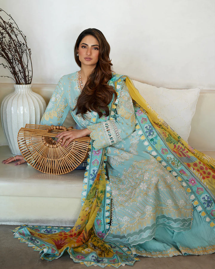 Faiza Saqlain | Liliana Luxury Lawn 24 | Galina - Hoorain Designer Wear - Pakistani Ladies Branded Stitched Clothes in United Kingdom, United states, CA and Australia