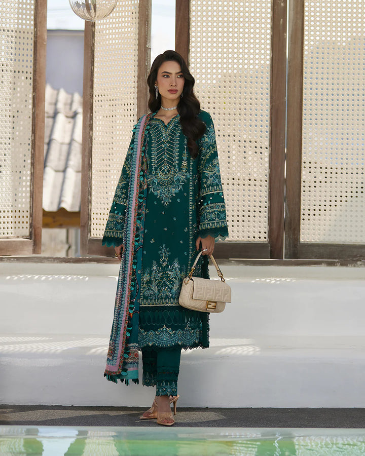 Faiza Saqlain | Liliana Luxury Lawn 24 | Milena - Hoorain Designer Wear - Pakistani Ladies Branded Stitched Clothes in United Kingdom, United states, CA and Australia