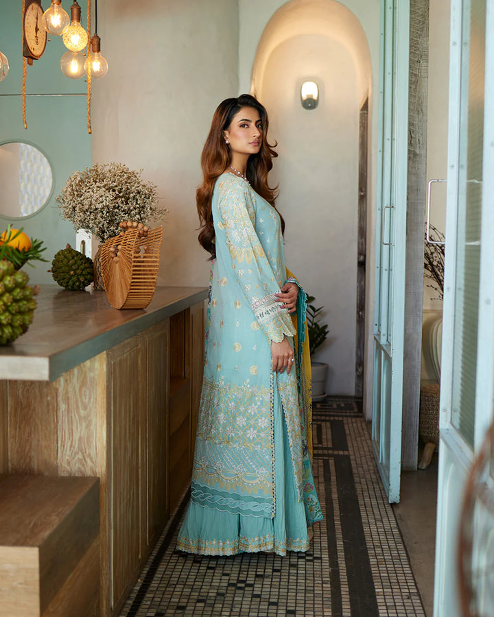 Faiza Saqlain | Liliana Luxury Lawn 24 | Galina - Hoorain Designer Wear - Pakistani Ladies Branded Stitched Clothes in United Kingdom, United states, CA and Australia