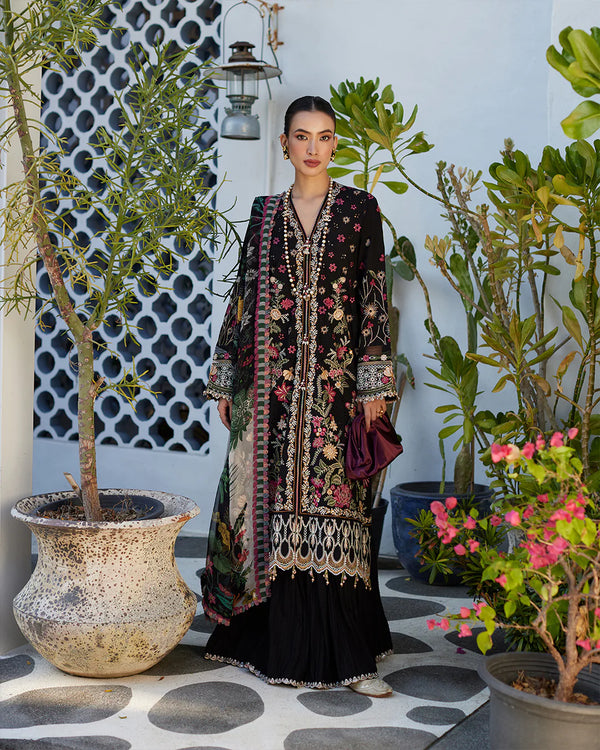Faiza Saqlain | Liliana Luxury Lawn 24 | Merle - Hoorain Designer Wear - Pakistani Ladies Branded Stitched Clothes in United Kingdom, United states, CA and Australia