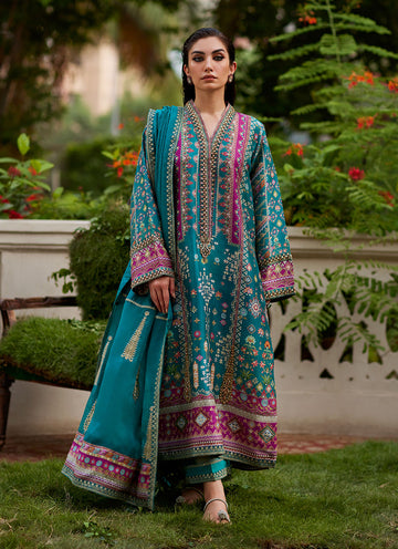 Farah Talib Aziz | Mayna Festive Prints 24 | Aahna Shirt And Dupatta