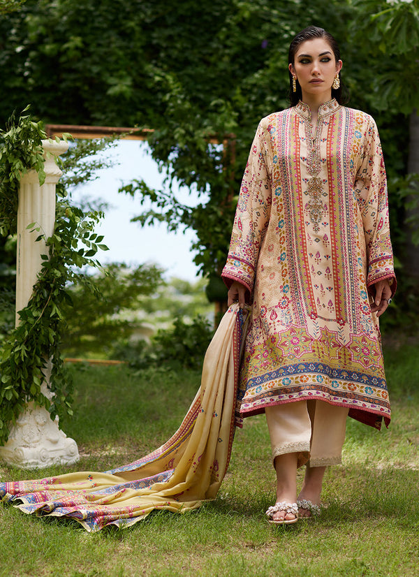 Farah Talib Aziz | Mayna Festive Prints 24 | Delkash Shirt And Dupatta