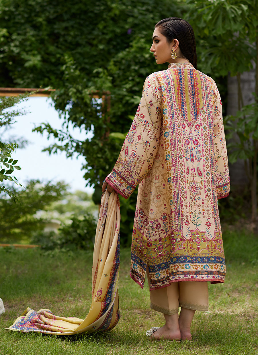 Farah Talib Aziz | Mayna Festive Prints 24 | Delkash Shirt And Dupatta