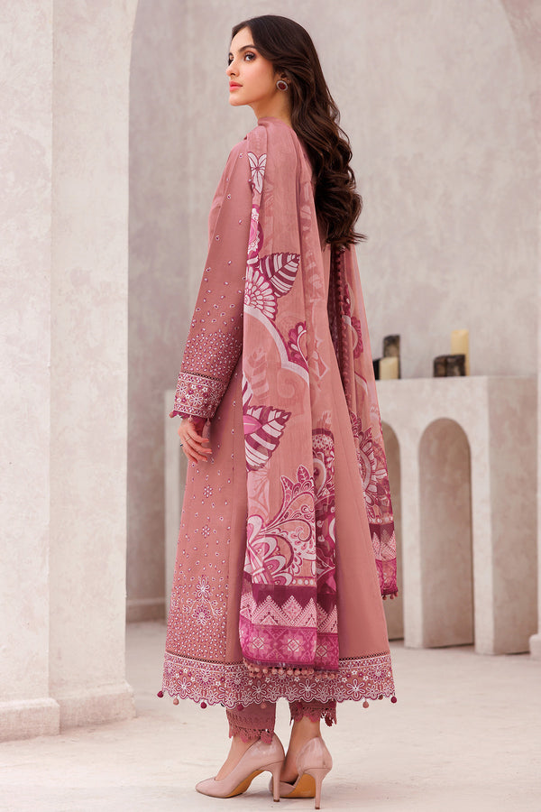 Farasha | Bahaar Embroidered Lawn | Pink Whisper