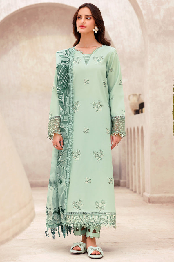 Farasha | Bahaar Embroidered Lawn | Aqua Cascade