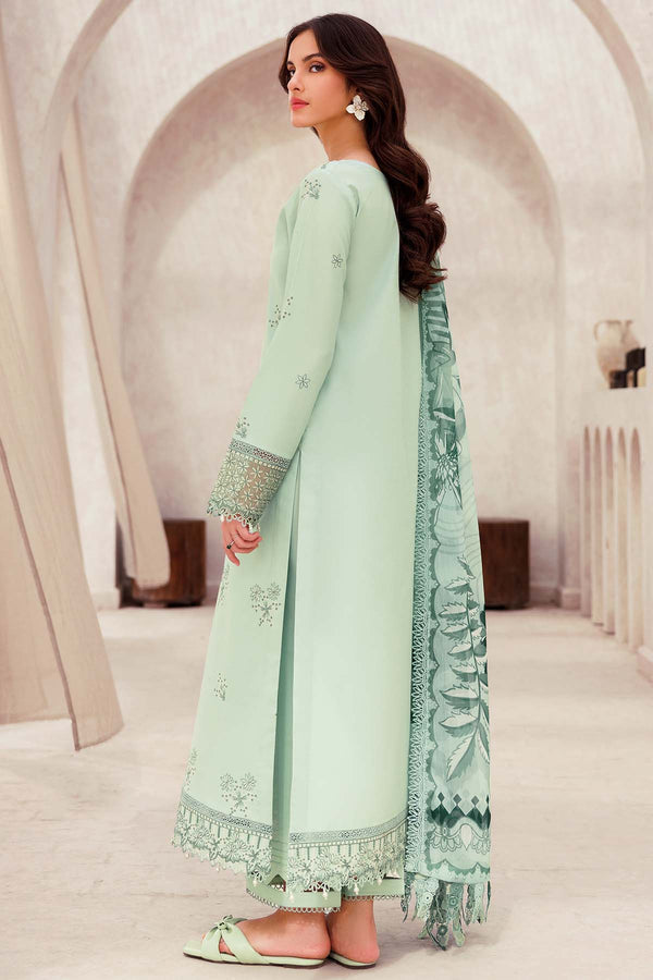 Farasha | Bahaar Embroidered Lawn | Aqua Cascade