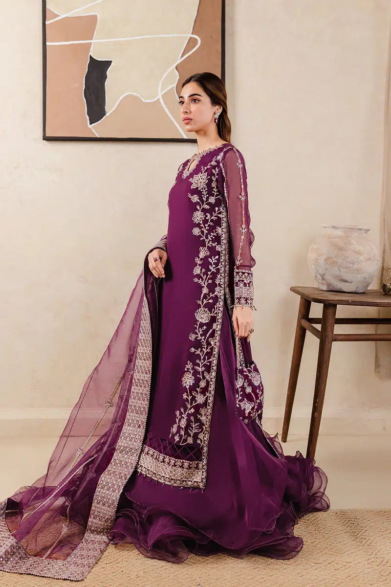 Farasha | Ritzier Festive Formals | Plum Affair - Pakistani Clothes for women, in United Kingdom and United States