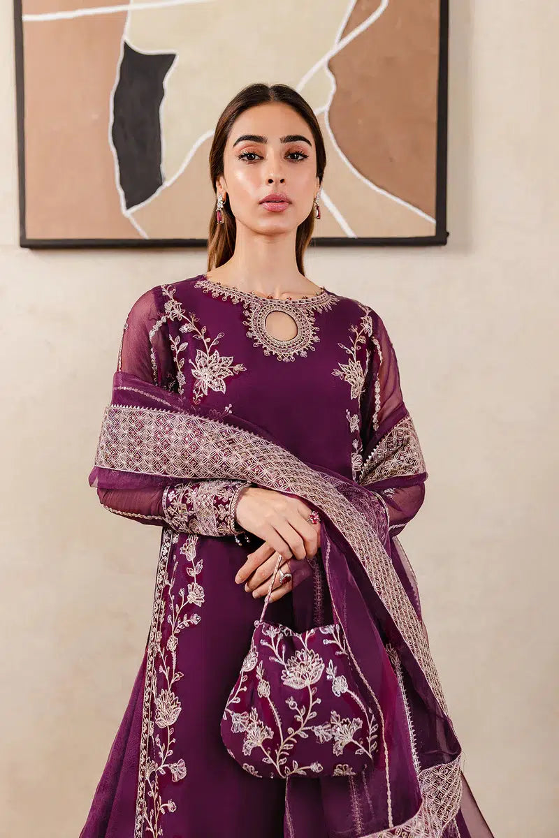 Farasha | Ritzier Festive Formals | Plum Affair - Pakistani Clothes for women, in United Kingdom and United States