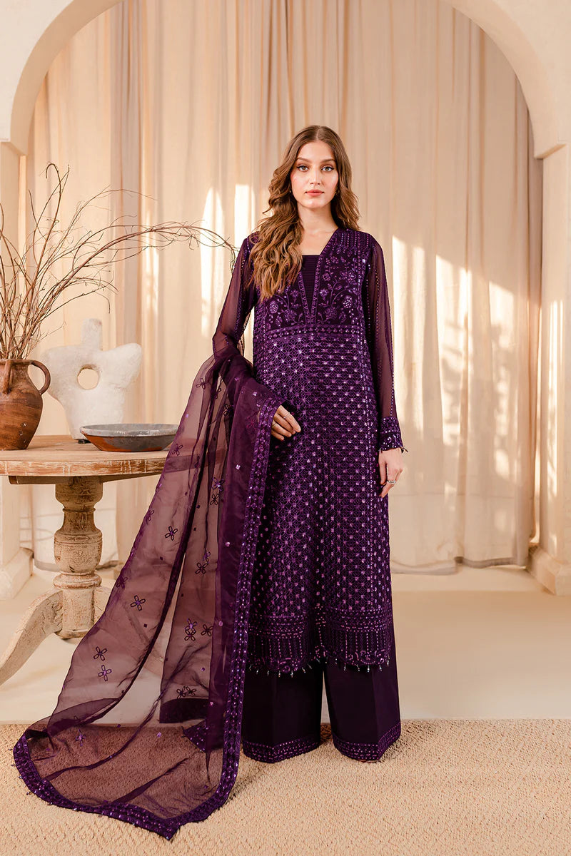 Farasha | Ritizer Festive Formals | Purple Dazzle - Pakistani Clothes for women, in United Kingdom and United States