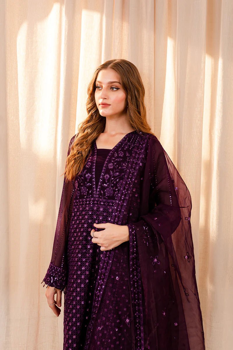 Farasha | Ritizer Festive Formals | Purple Dazzle - Pakistani Clothes for women, in United Kingdom and United States