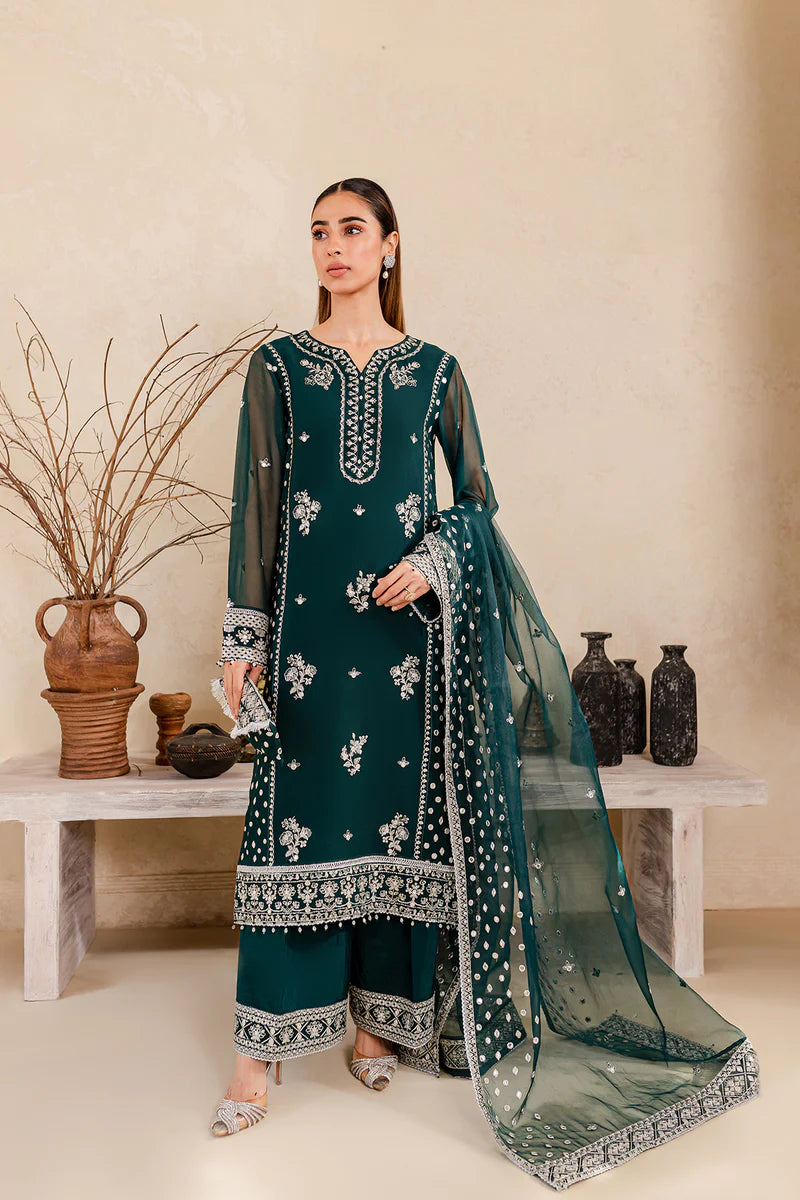 Farasha | Ritizer Festive Formals | Teal Glow - Pakistani Clothes for women, in United Kingdom and United States