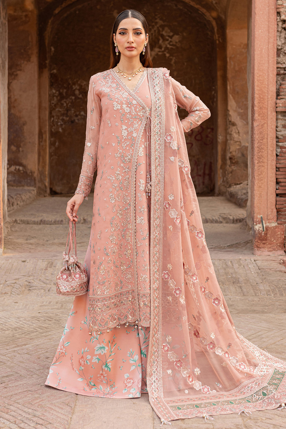 Farasha | Ritzier Wedding Formals |  Peach Bell