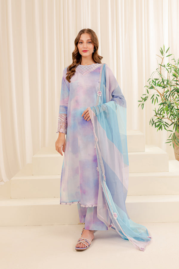 Farasha | Printed Essentials | SNOWY DOVE - Hoorain Designer Wear - Pakistani Ladies Branded Stitched Clothes in United Kingdom, United states, CA and Australia