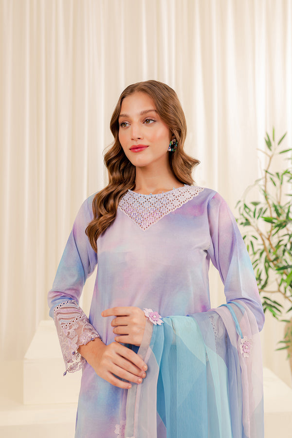 Farasha | Printed Essentials | SNOWY DOVE - Hoorain Designer Wear - Pakistani Ladies Branded Stitched Clothes in United Kingdom, United states, CA and Australia