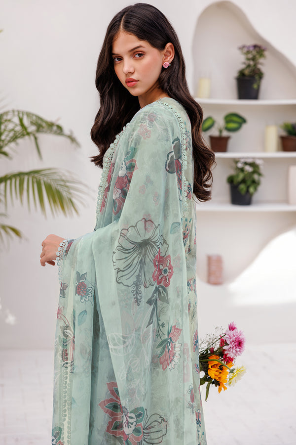 Farasha | Printed Essentials | MINT BREEZE - Pakistani Clothes for women, in United Kingdom and United States