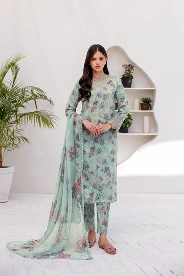 Farasha | Printed Essentials | MINT BREEZE - Pakistani Clothes for women, in United Kingdom and United States