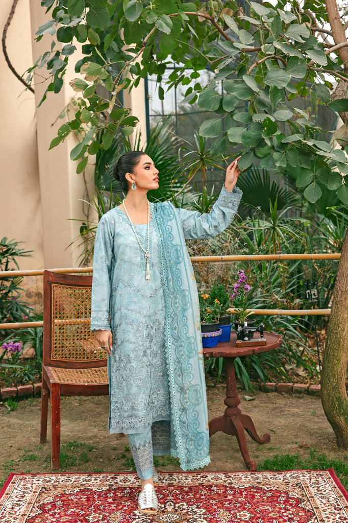 Florent | Luxury Lawn 24 | FFL-8B - Pakistani Clothes for women, in United Kingdom and United States