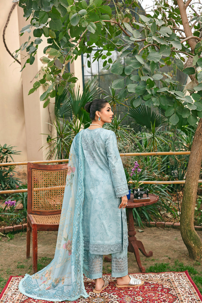 Florent | Luxury Lawn 24 | FFL-8B - Hoorain Designer Wear - Pakistani Ladies Branded Stitched Clothes in United Kingdom, United states, CA and Australia