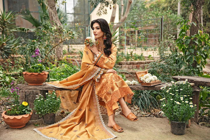 Florent | Luxury Lawn 24 | FFL-4A - Hoorain Designer Wear - Pakistani Ladies Branded Stitched Clothes in United Kingdom, United states, CA and Australia