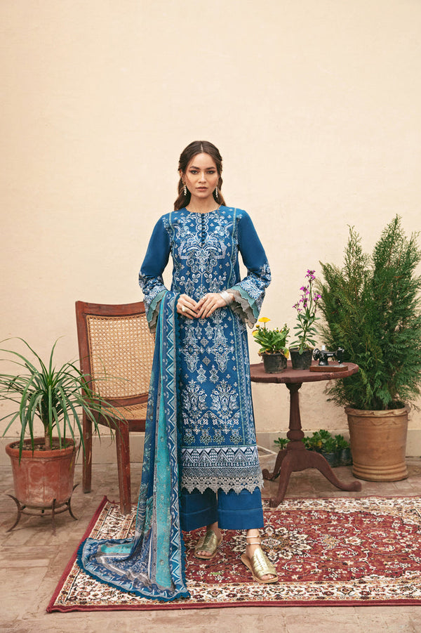 Florent | Luxury Lawn 24 | FFL-5A - Hoorain Designer Wear - Pakistani Designer Clothes for women, in United Kingdom, United states, CA and Australia