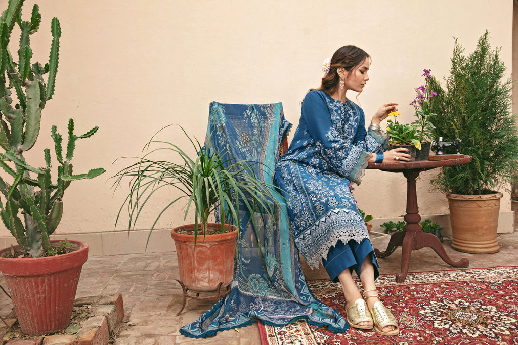 Florent | Luxury Lawn 24 | FFL-5A - Pakistani Clothes for women, in United Kingdom and United States