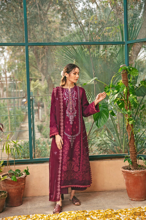 Florent | Luxury Lawn 24 | FFL-4B - Hoorain Designer Wear - Pakistani Designer Clothes for women, in United Kingdom, United states, CA and Australia