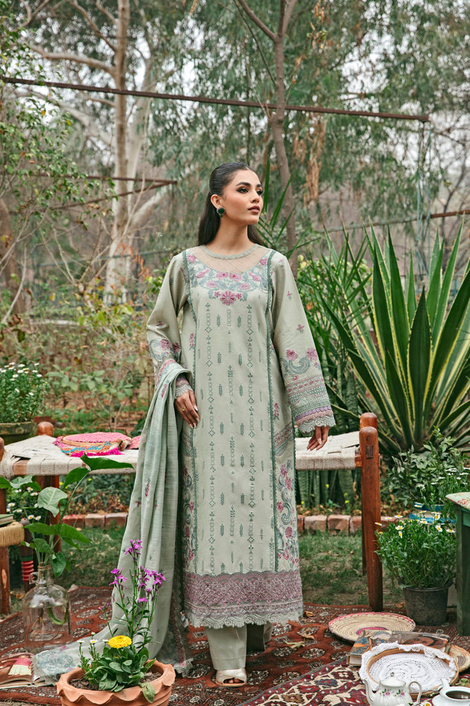 Florent | Luxury Lawn 24 | FFL-3B - Hoorain Designer Wear - Pakistani Ladies Branded Stitched Clothes in United Kingdom, United states, CA and Australia