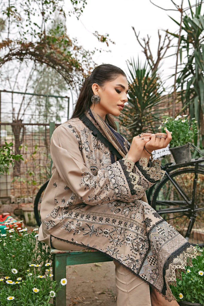 Florent | Luxury Lawn 24 | FFL-5B - Hoorain Designer Wear - Pakistani Ladies Branded Stitched Clothes in United Kingdom, United states, CA and Australia
