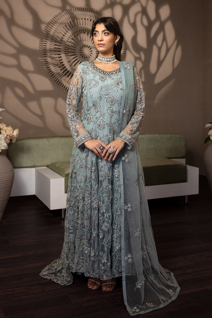 Flossie | Avalanche Formals | WINTER MINT (A) - Hoorain Designer Wear - Pakistani Ladies Branded Stitched Clothes in United Kingdom, United states, CA and Australia