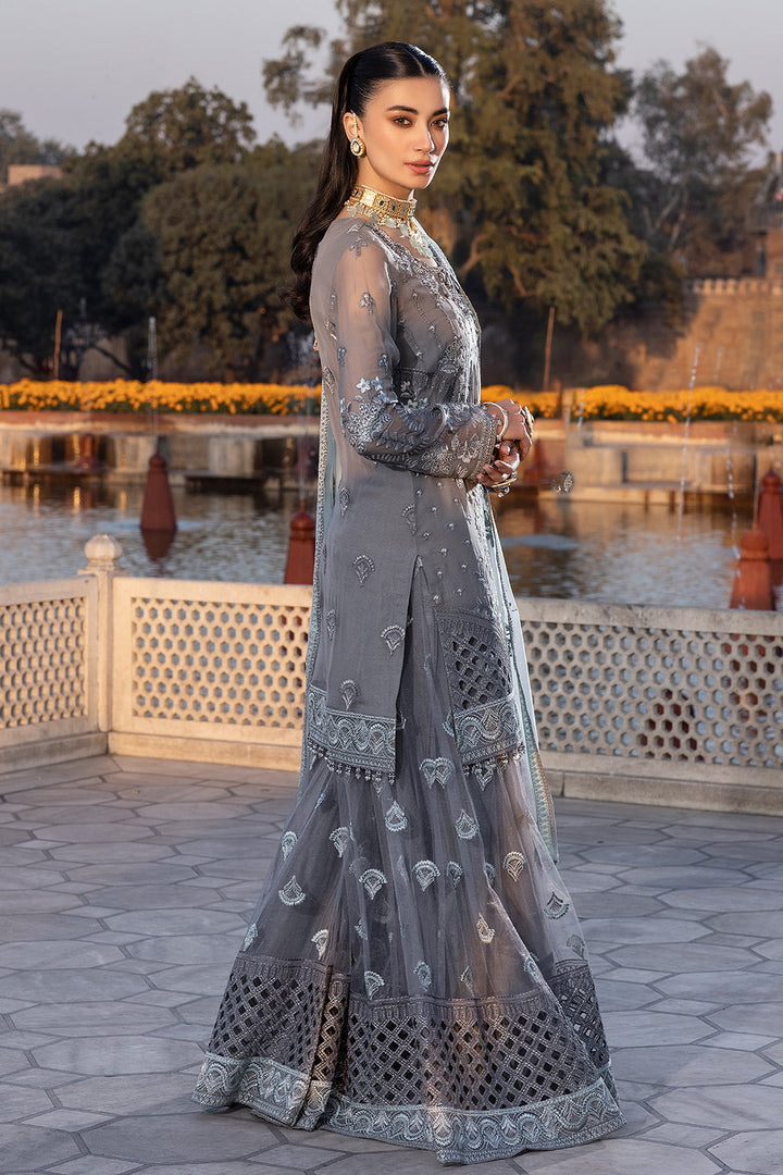 Flossie | Safeera Formals vol 13 | STORMY GREY (B) - Pakistani Clothes for women, in United Kingdom and United States