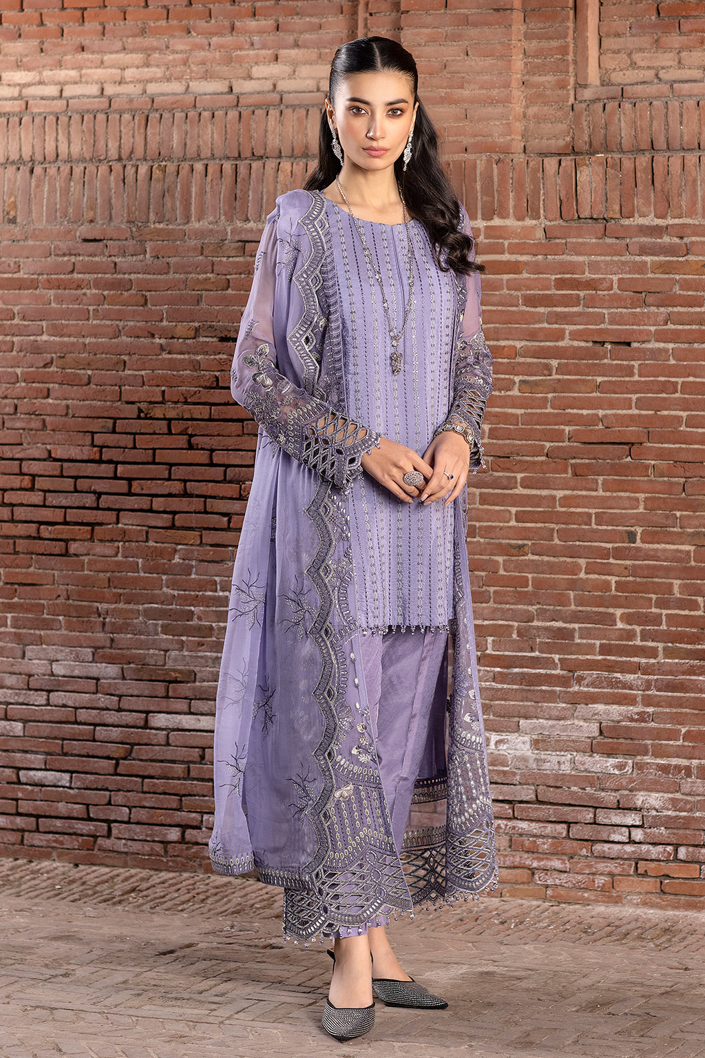 Flossie | Safeera Formals vol 13 | VIOLET SWEET (B) - Pakistani Clothes for women, in United Kingdom and United States