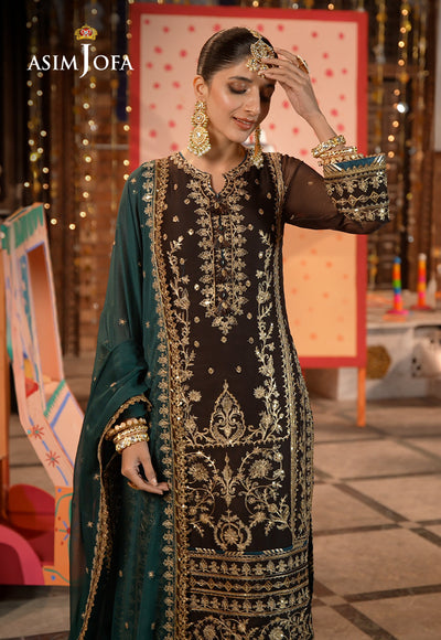 Asim Jofa | Chamak Damak Festive 24 | AJCD-29 - Hoorain Designer Wear - Pakistani Ladies Branded Stitched Clothes in United Kingdom, United states, CA and Australia