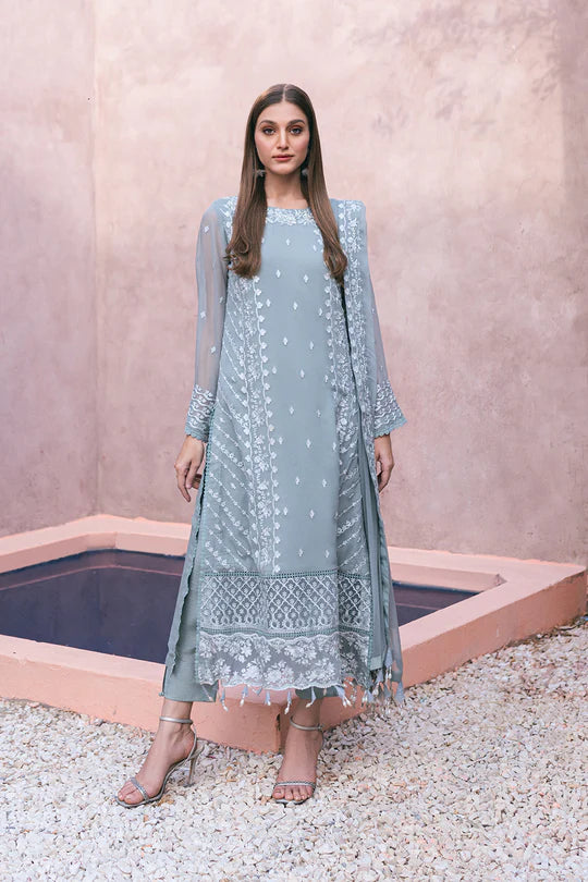 Azure | Embroidered Ensembles 3 Pcs | Frosted Fern - Pakistani Clothes for women, in United Kingdom and United States