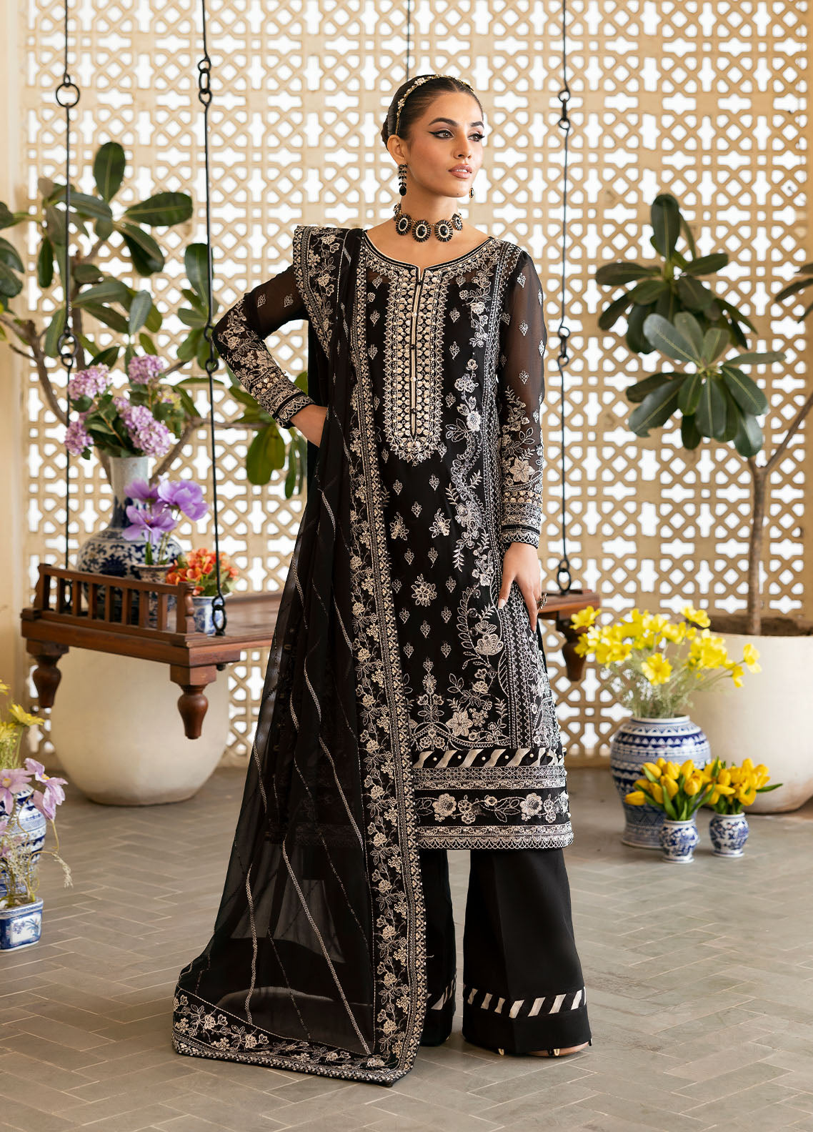 Gulaal | Reverie Embroidered Chiffon | NYRA