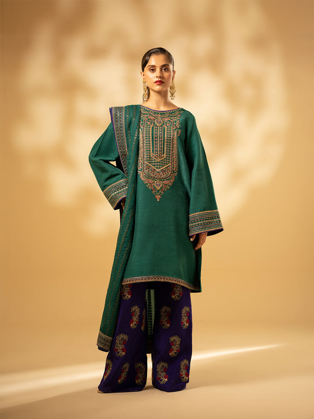 Fozia Khalid | Eid Edit 24 | Emerald Craftsmanship - Pakistani Clothes for women, in United Kingdom and United States