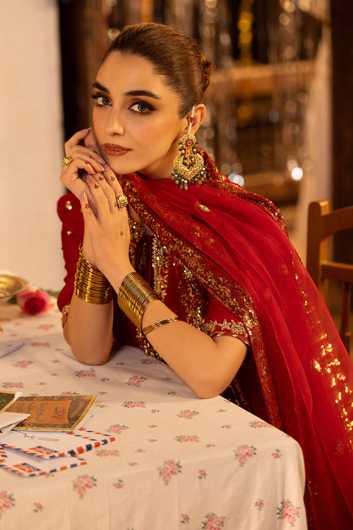Maya | Eid Collection Ik Mulaqat | GULAB - Hoorain Designer Wear - Pakistani Ladies Branded Stitched Clothes in United Kingdom, United states, CA and Australia