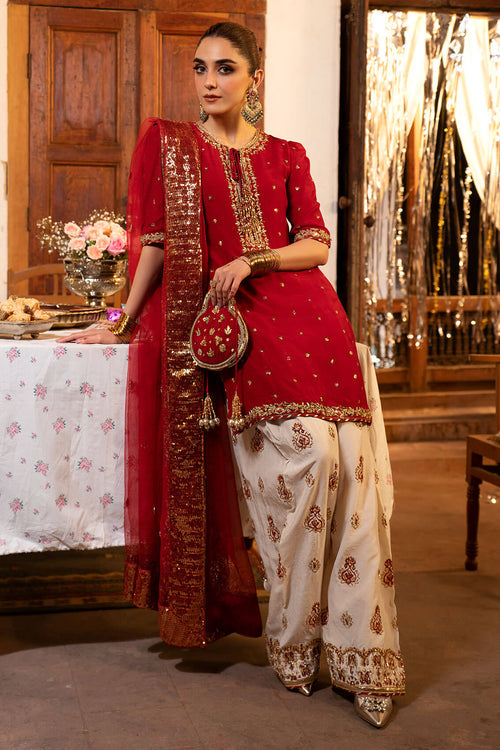 Maya | Eid Collection Ik Mulaqat | GULAB - Hoorain Designer Wear - Pakistani Ladies Branded Stitched Clothes in United Kingdom, United states, CA and Australia