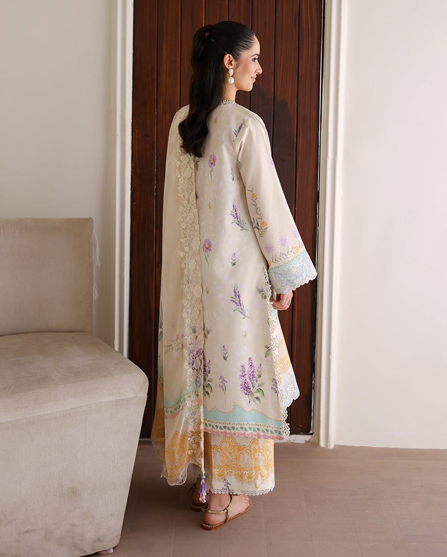 Roheenaz | Sunlit Tales Printed Embroidered Edit | Glowleaf