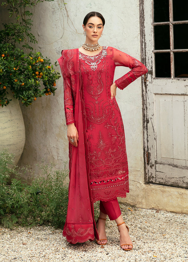 Gulaal | Embroidered Chiffon Eid Collection | ULMARIA - Hoorain Designer Wear - Pakistani Ladies Branded Stitched Clothes in United Kingdom, United states, CA and Australia