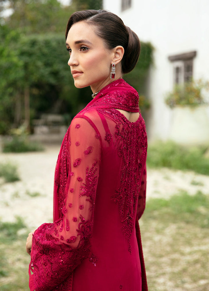 Gulaal | Embroidered Chiffon Eid Collection | MYSARIA - Hoorain Designer Wear - Pakistani Ladies Branded Stitched Clothes in United Kingdom, United states, CA and Australia