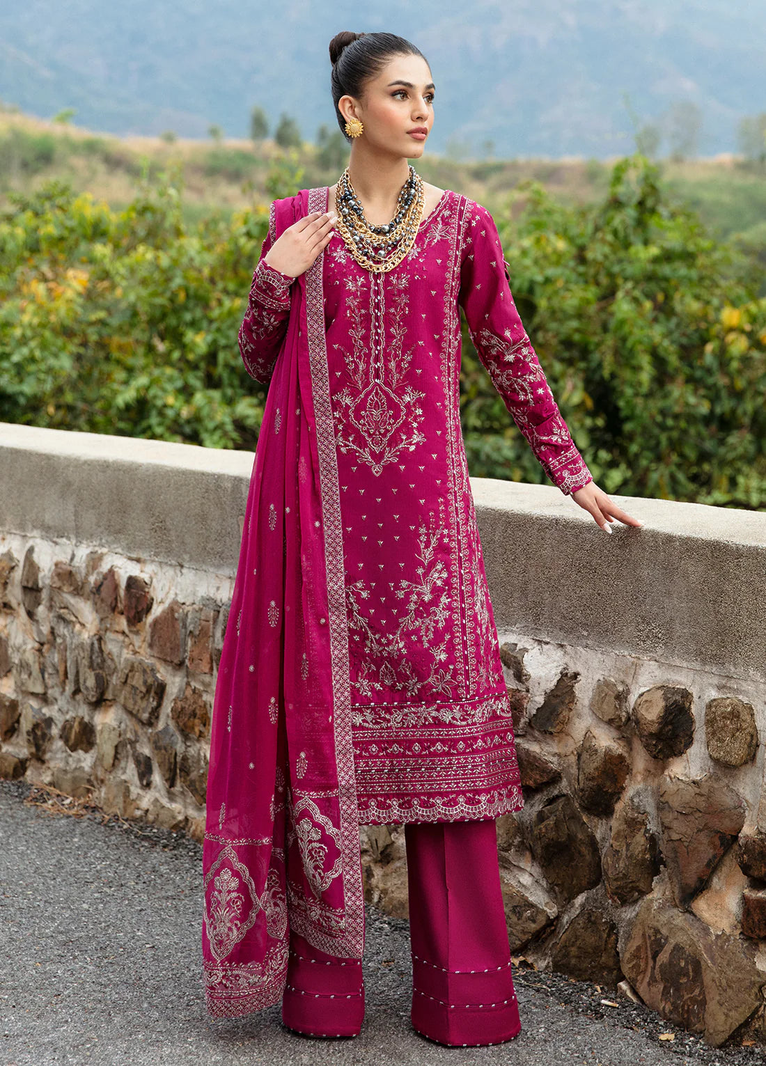 Gulaal | Luxury Lawn 24 | ARMERIA (GL-LL-24V1-02) - Pakistani Clothes for women, in United Kingdom and United States