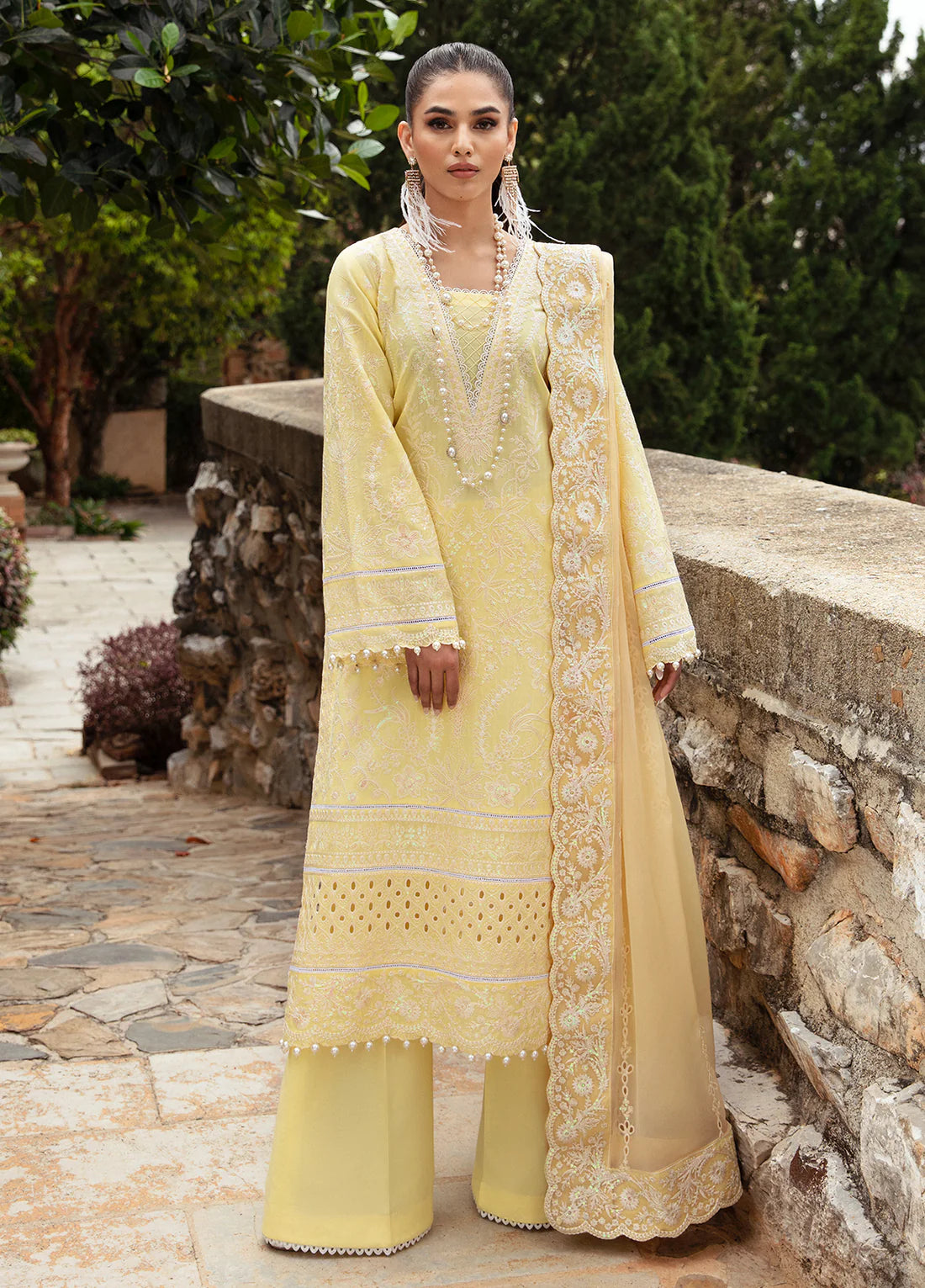 Gulaal | Luxury Lawn 24 | VALERIA (GL-LL-24V1-01) - Pakistani Clothes for women, in United Kingdom and United States