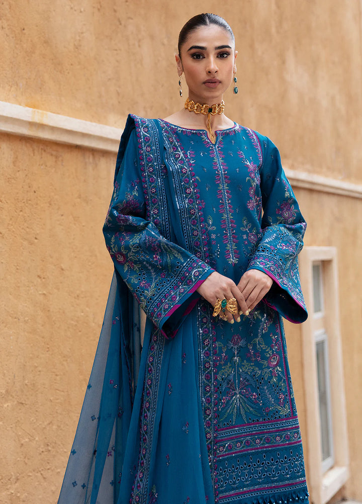 Gulaal | Luxury Lawn 24 | FELICIA (GL-LL-24V1-04) - Hoorain Designer Wear - Pakistani Ladies Branded Stitched Clothes in United Kingdom, United states, CA and Australia