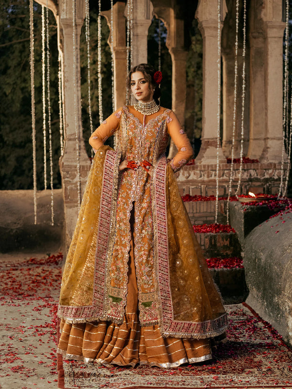 Maryam Hussain | Gulaab Wedding Formals 24 | Sandli - Hoorain Designer Wear - Pakistani Designer Clothes for women, in United Kingdom, United states, CA and Australia